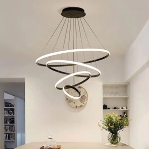 لوستر مدرن چهار حلقه